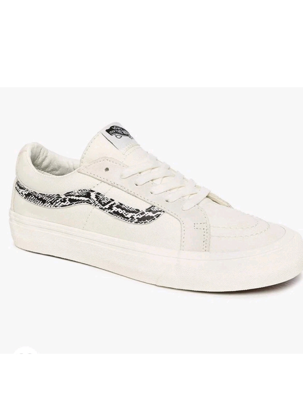 Vans Old Skool Low Top Sneakers with Snake Print Stripe (Size Womens 8/Mens 6.5)